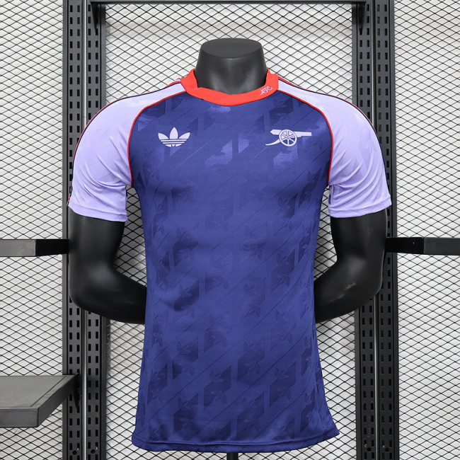 2024-25 Arsenal Purple Retro Model Player version (The player version is more slim fit, it is recommended to buy one size larger)