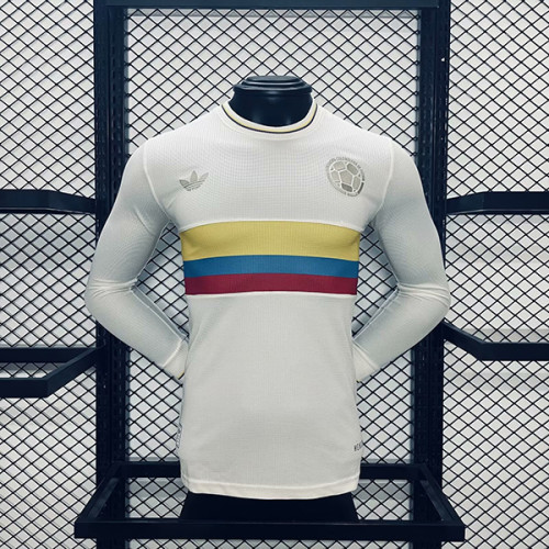 2024-25 Colombia 100th Anniversary Long sleeve Player Version (The player version is more slim fit, it is recommended to buy one size larger)