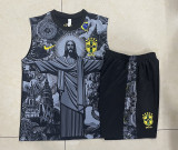 2024-25 Brazil Black jesus Vest suit