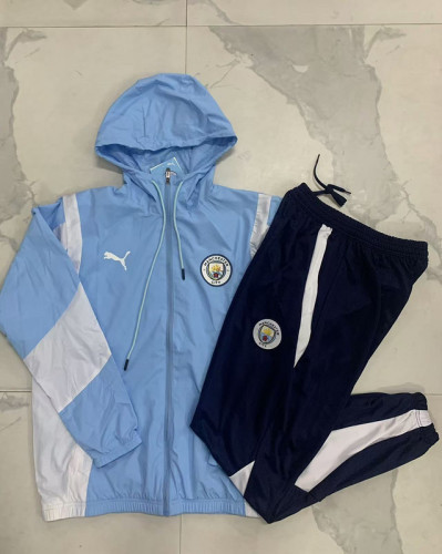 2024-25 Manchester City Light Blue windbreaker suit