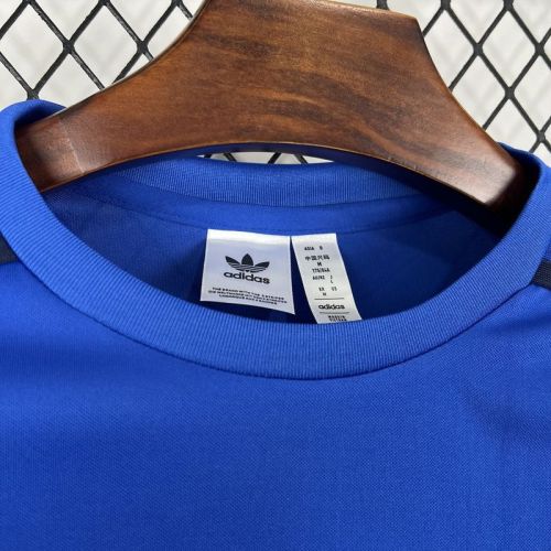 2024-25 Manchester United Joint Edition Blue Long Sleeves Retro Jersey