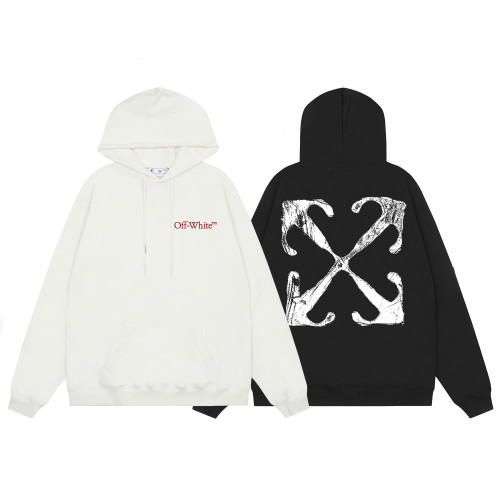 F057* OFF WHITE hooded sweatshirt