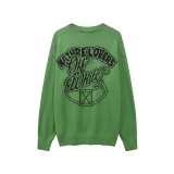 605# European version S-XL OFF WHITE crew neck sweater