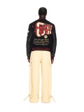 S019* 2024 AC Milan co-branded heavy embroidery + hot drilling and beading, leather embroidery heavy craftsmanship jacket