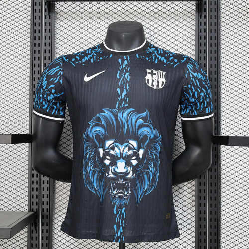 2024-25 Barcelona Blue and Black Special Player version (The player version is more slim fit, it is recommended to buy one size larger)