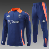  2024-25 Half-Zip Manchester United Sapphire Blue Suit 