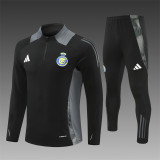 2024-25 Saudi Al-Nassr Half Zip Black Suit