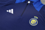 2024-25 Riyadh Victory half zipper blue suit