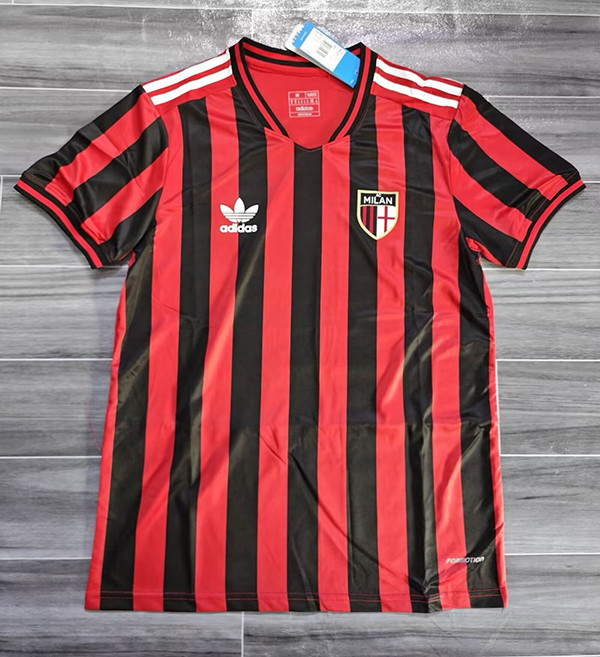 2024-25 AC Milan red retro style version
