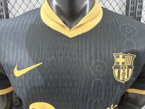 Barcelona 2024 black special player version(The player version is more slim fit, it is recommended to buy one size larger)
