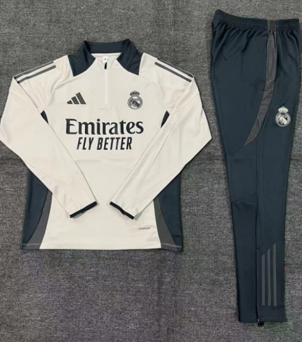 2024-25 Real Madrid Half Zip Apricot Kit (kids)