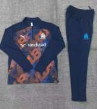 2024-25 Marseille half-zip royal blue suit [camouflage] (kids)