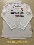 Real Madrid 2002-03 home long sleeve