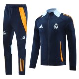 Real Madrid 2024 navy blue jacket set