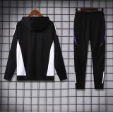 Real Madrid 2024-25 black hooded tracksuits