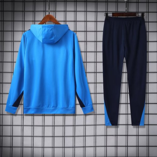 chelsea 2024-25 sky blue hooded training suit