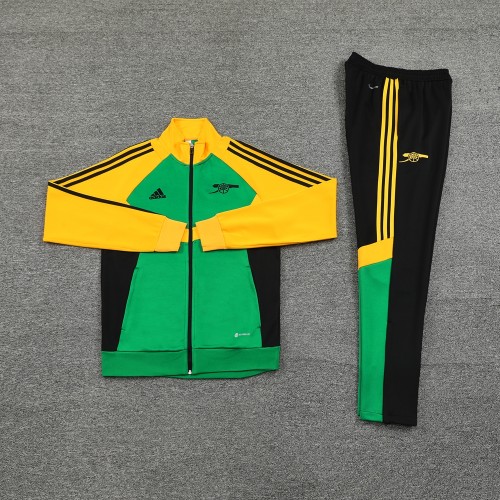 Arsenal 2024-25 yellow green jacket set