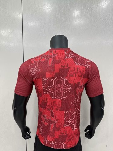 Morocco 2025 red special player version(The player version is more slim fit, it is recommended to buy one size larger)