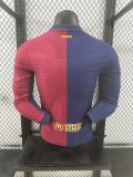 Barcelona 2024-25 home long sleeves player version without sponsor version