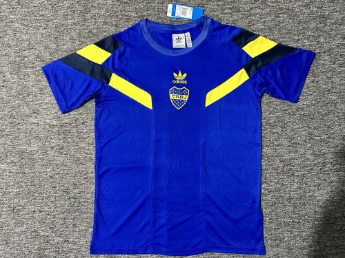 boca 2024-25 dark blue with yellow trainig shirts S-4XL