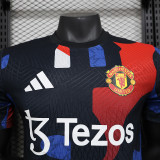 2024-25 Manchester United Colorful training player version(The player version is more slim fit, it is recommended to buy one size larger)