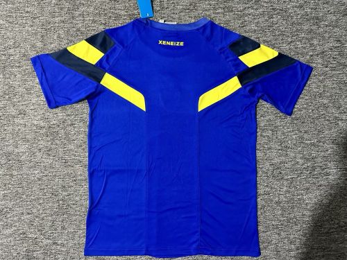 boca 2024-25 dark blue with yellow trainig shirts S-4XL