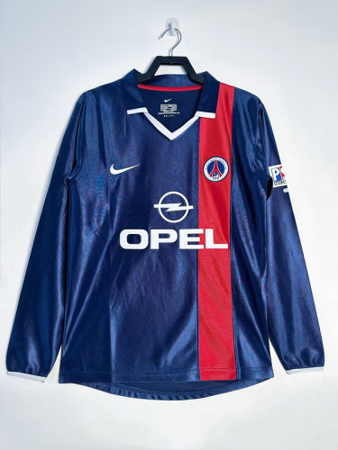 2001-02 paris saint germain home long sleeve retro jersey