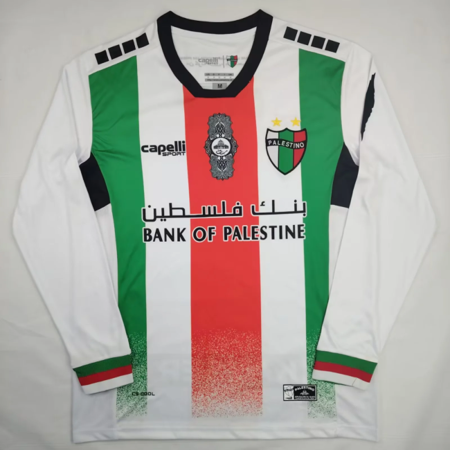 2024-25 palestine white long sleeve S-4XL
