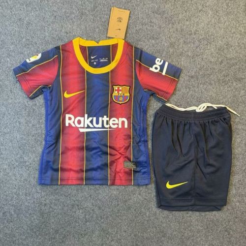 2020-21 Barcelona home kids kit