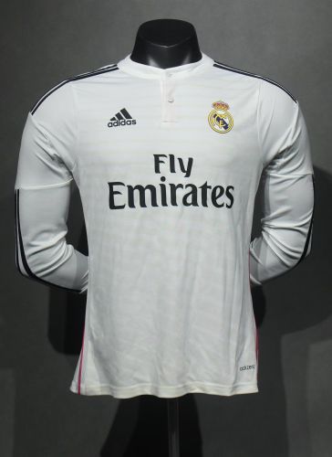 Real Madrid 2014-15 home long sleeve player version S-3XL