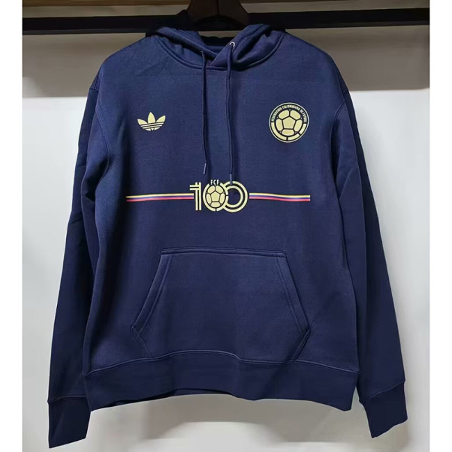 2024-25 Colombia dark blue 100th Anniversary Hoodie