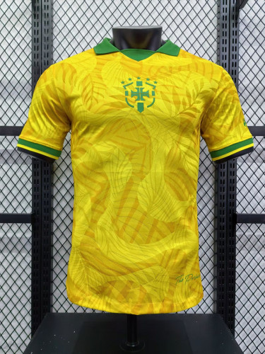 2024-25 Brazil Yellow Special Player version(The player version is more slim fit, it is recommended to buy one size larger)