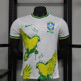 2024-25 Brazil white dove of peace player version(The player version is more slim fit, it is recommended to buy one size larger)