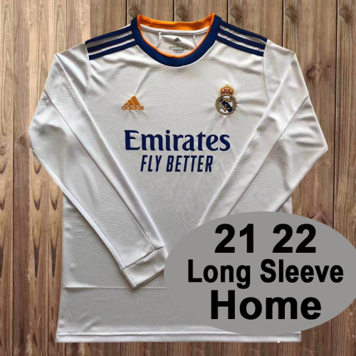 real madrid 2021-22 home long sleeve jersey
