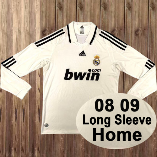2008-09 Real Madrid home long sleeve retro jersey