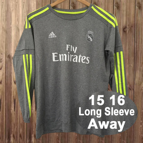 2015-16 Real Madrid Third away retro long sleeve jersey