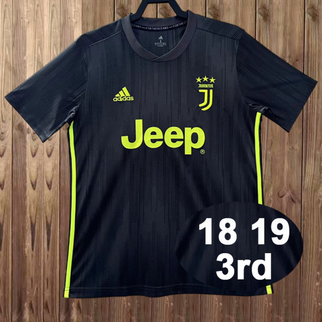 2018-19 Juventus third away black retro jersey