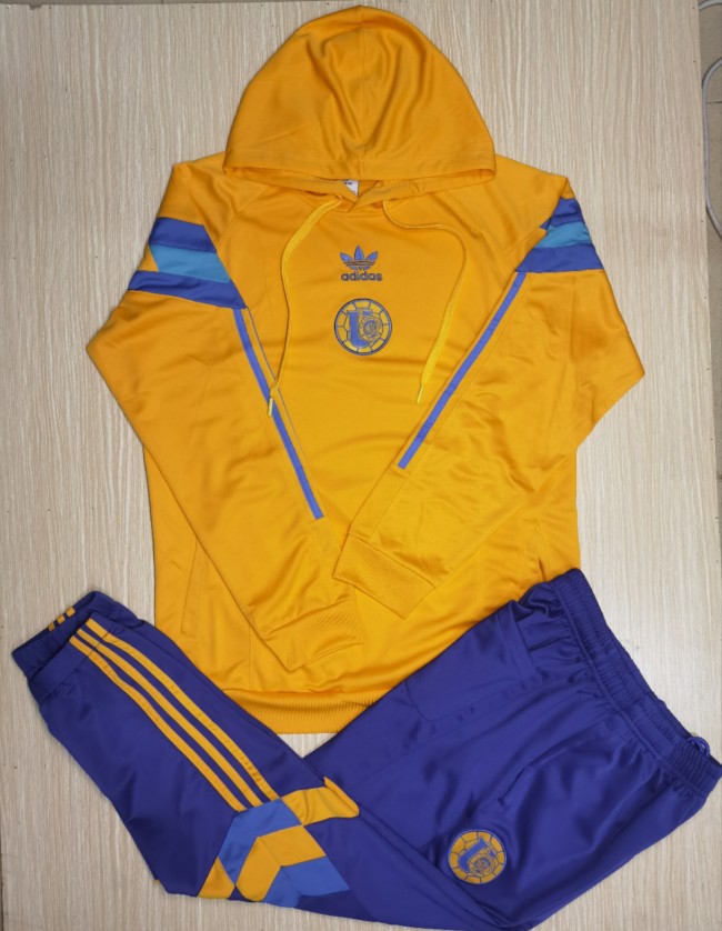 tigres 2024-25 yellow hooded training suit