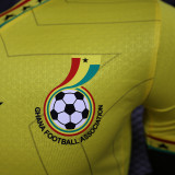 2024-25 Ghana yellow player version (The player version is more slim fit, it is recommended to buy one size larger)