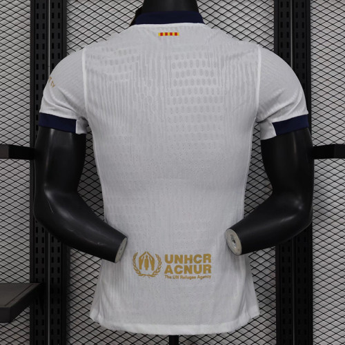 2024-25 Barcelona White special player version(The player version is more slim fit, it is recommended to buy one size larger)
