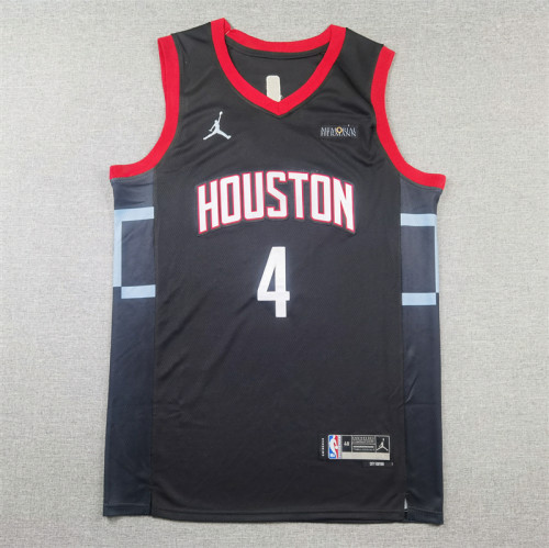 25th season Rockets Black No. 4 Jalen Green