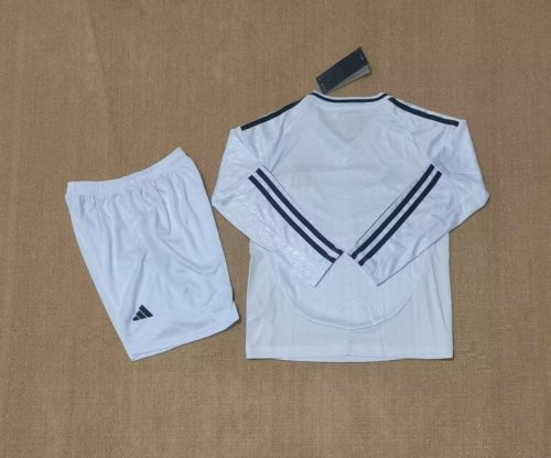 real madrid 2024-25 home long sleeve kids kits