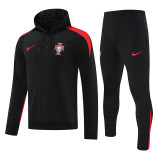 2024-25 Portugal black hoodie suit