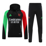 2024-25 arsenal black hoodie suit