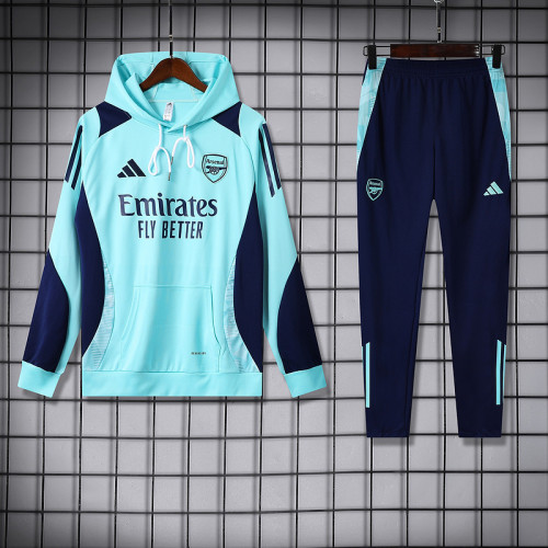 2024-25 arsenal green hoodie suit