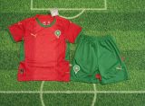 MOROCCO 2025-26 red home kids kit