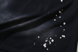 6716* Hell Star Washed Retro American Trendy Printed Short Sleeve T-Shirt