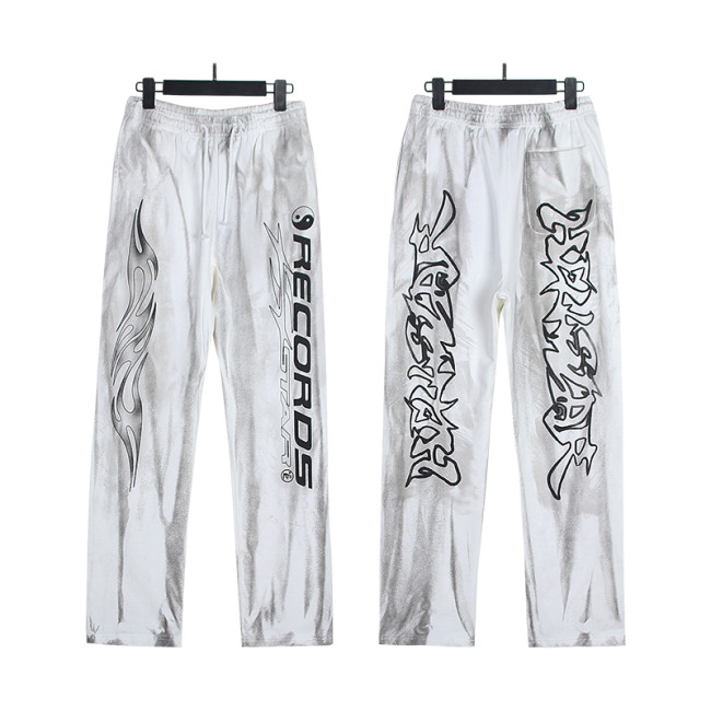 785*Hell Star Washed Old Terry High Street Retro Sweatpants