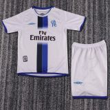 chelsea 2003-05 white away kids kit