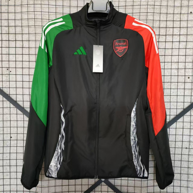 2024-25 arsenal black windbreaker